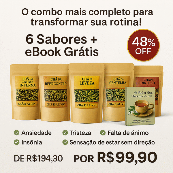 Combo Chá Emocional Completo – 6 Sabores + eBook Grátis “O Poder dos Chás Que Curam” - Imagem 2