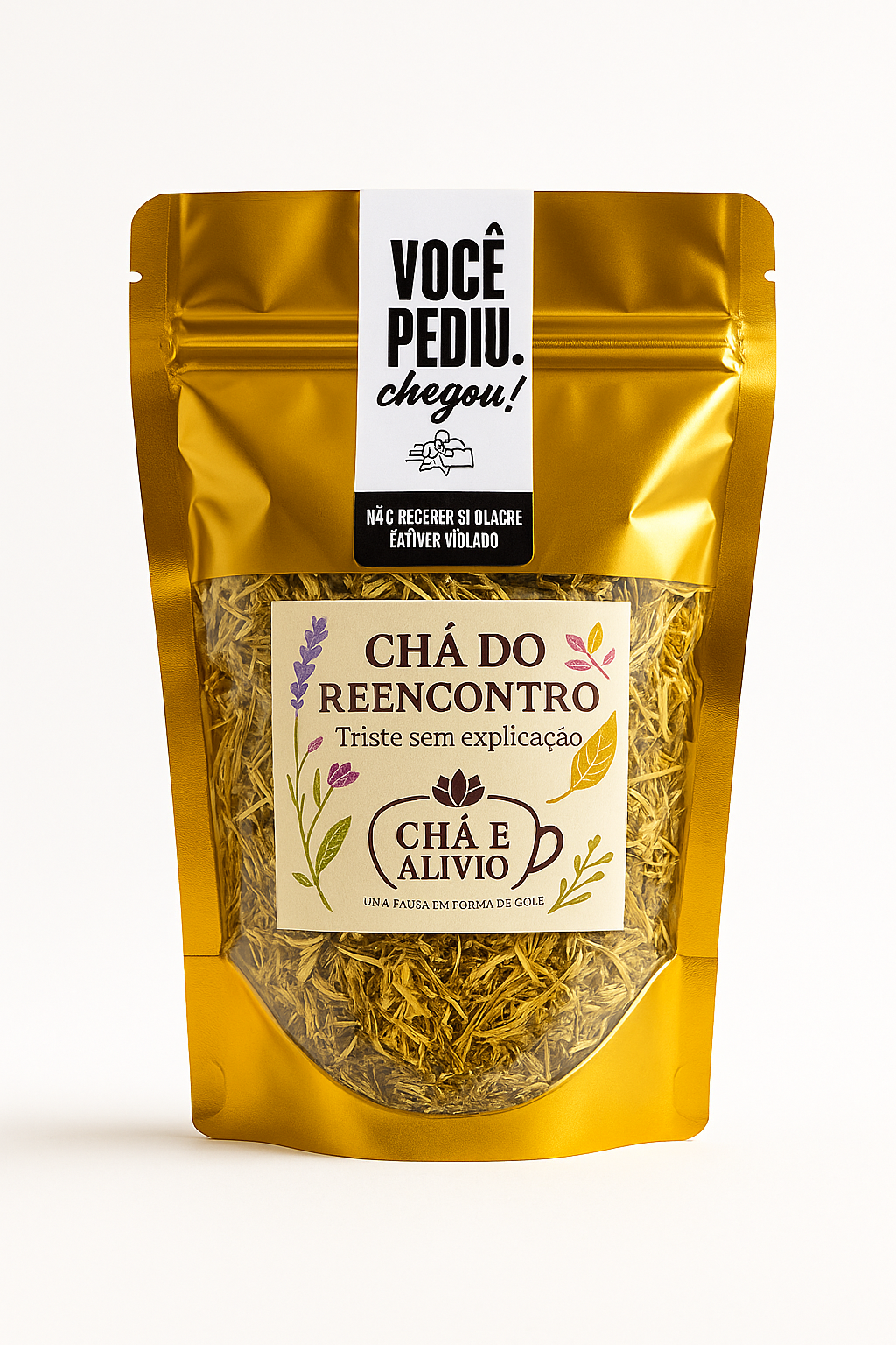 Chá do Reencontro | Mistura Natural com Mulungu, Lavanda e Laranja