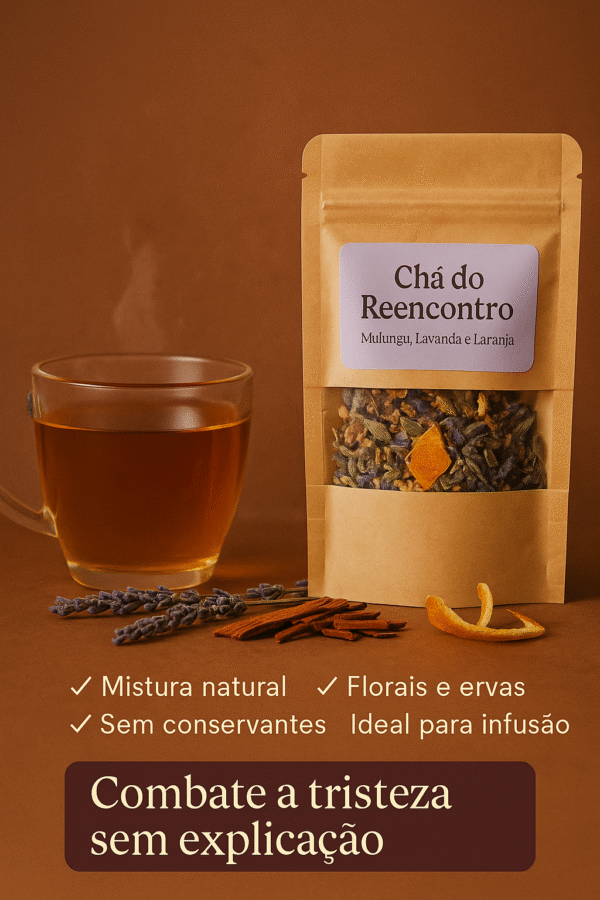 Chá do Reencontro | Mistura Natural com Mulungu, Lavanda e Laranja - Imagem 4