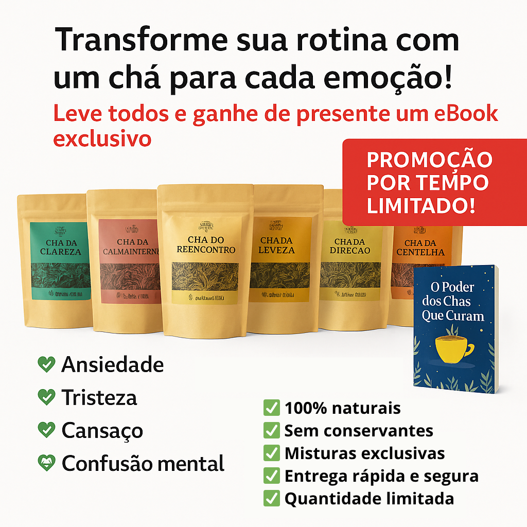 Combo Chá Emocional Completo – 6 Sabores + eBook Grátis “O Poder dos Chás Que Curam”